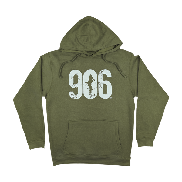 "906" Military Green Elevated Hoodie