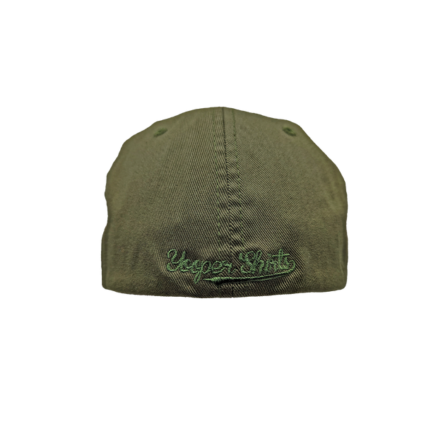 Hat - "U.P. Silhouette (Corner)" Olive FlexFit Structured Cap