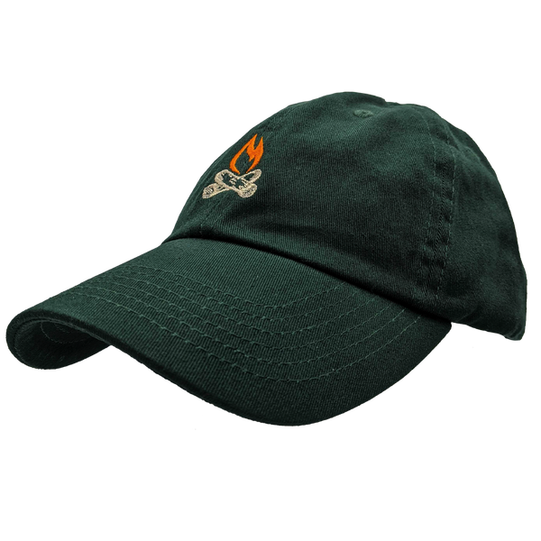 Hat - "Michigan Flame" Forest Green Classic Dad's Cap