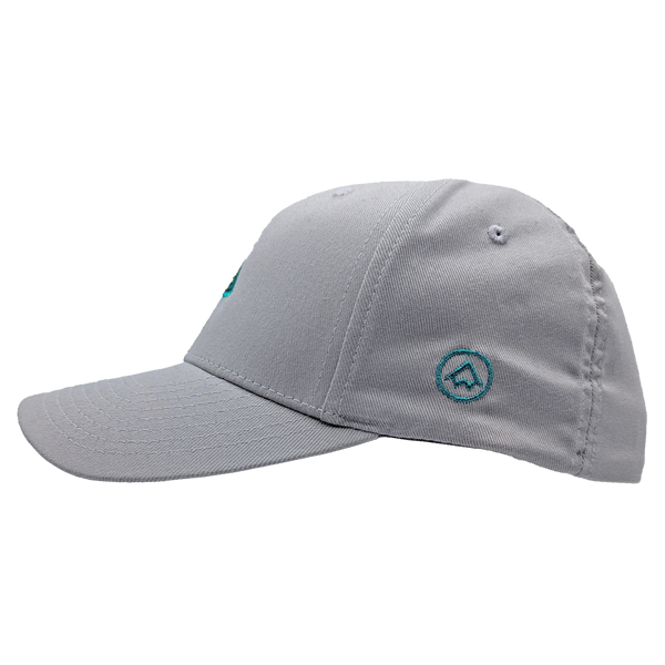 Hat - "Outdoors" Silver FlexFit Structured Cap