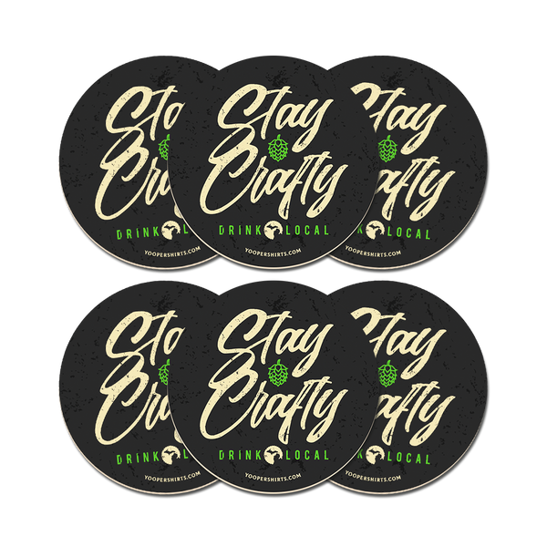 Coaster - "Stay Crafty" Coaster (6-Pack)
