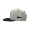 Hat - "U.P. Emblem (Retro)" 3D Puff Heather Grey/Black Snapback