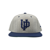 Hat - "U.P. Emblem (Retro)" 3D Puff Heather Grey/Navy Snapback