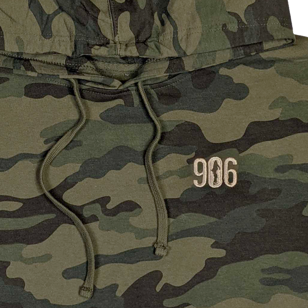 "906" Forest Camo Midweight Hoodie