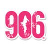 Sticker - "906" Window Decal 7"