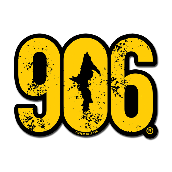Sticker - "906" Window Decal 7"
