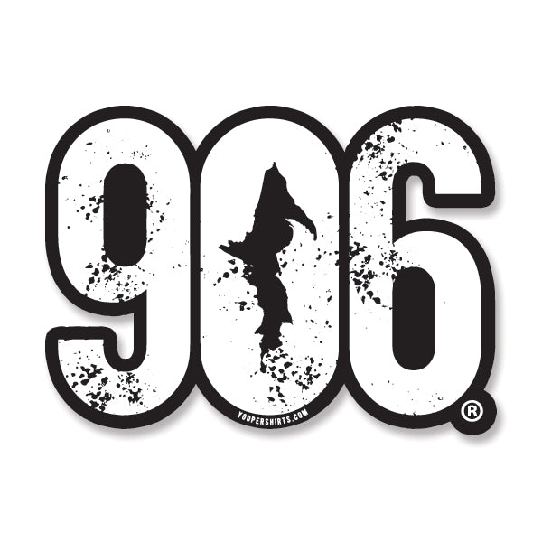 Sticker - "906" Window Decal 7"