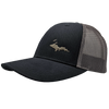 Hat - "U.P. Silhouette (Corner)" Black/Charcoal Low Profile Trucker Hat