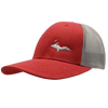 Hat - "U.P. Silhouette (Corner)" Heather Red/Silver Low Profile Trucker Hat