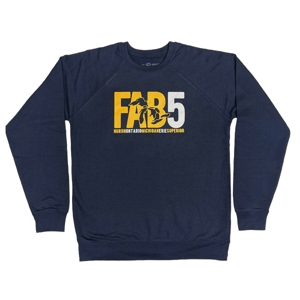 "FAB 5"(Great Lakes) Indigo Icon Lightweight Terry Crew (ONLINE ONLY)