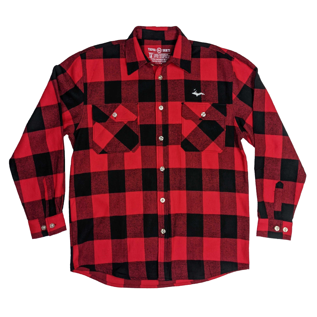 U.P. SILHOUETTE Buffalo Plaid Extra Heavyweight Flannel Shirt