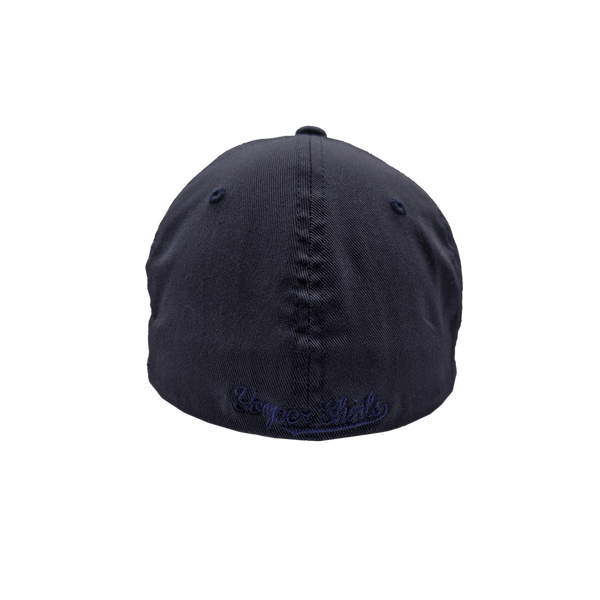 Hat - "Michigan Script (1837)" Dark Navy FlexFit Structured Cap