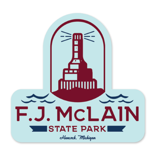 Sticker - "F.J. McLain" 3" Window Decals