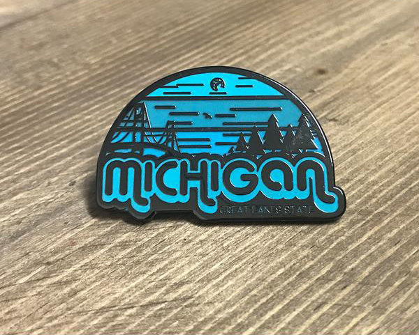 Pin - "Michigan Horizons" 1-1/4" Enamel Pin