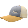 Hat - "U.P. Silhouette (Corner)" Heather Grey/Birch/Amber Gold Low Profile Trucker Hat