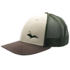 Hat - "U.P. Silhouette (Corner)" Tan/Loden/Brown Low Profile Trucker Hat