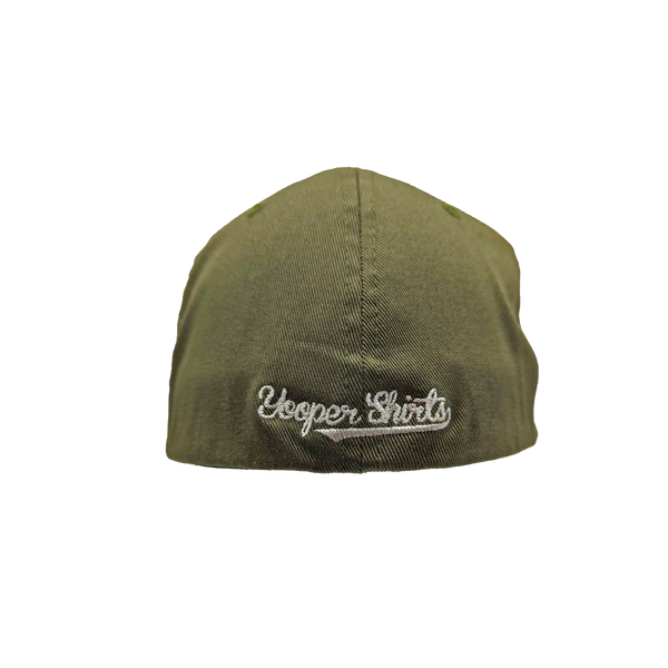 Hat - "906" Olive FlexFit Structured Cap