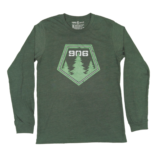 "906 Pines" Heather Forest Longsleeve T-Shirt