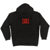 "906 PLAID" Embroidered Black Elevated Hoodie