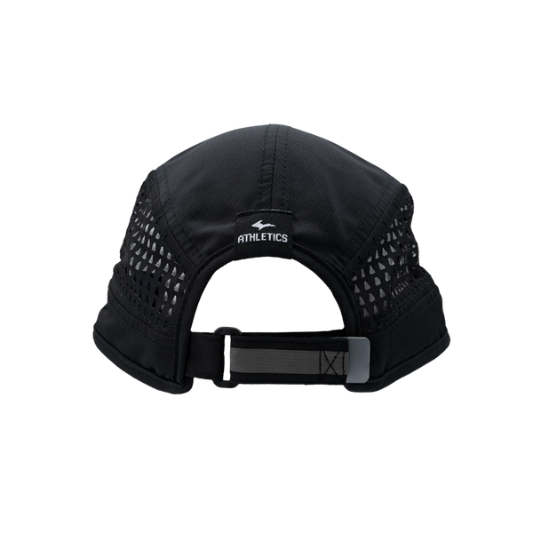 Hat - "Athletics Mark" Black Foldable Bill Performance Cap
