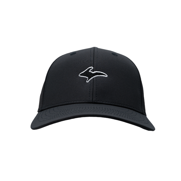 Hat - "Athletics Mark" Black Performance Perforated Cap