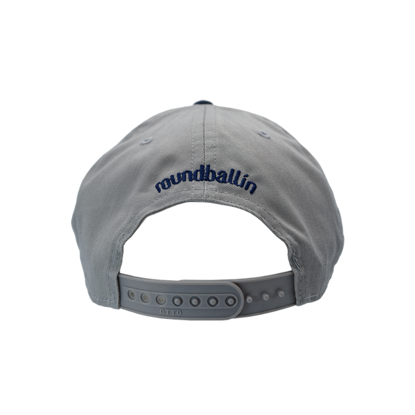 Hat - "Born To Hoop" Grey/Navy 5-Panel Mid Profile Snapback