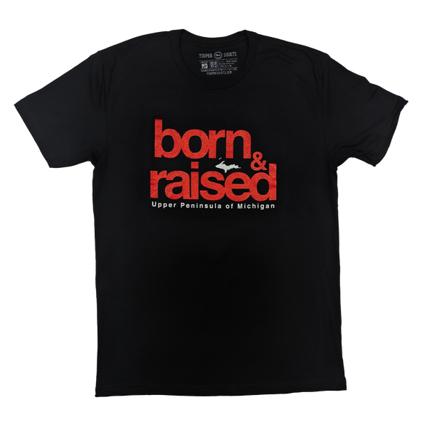 "born & raised" Black T-Shirt (ONLINE ONLY)