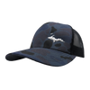 Hat - "U.P. Silhouette (Corner)" Admiral Duck Camo/Black Mid Profile Trucker Hat