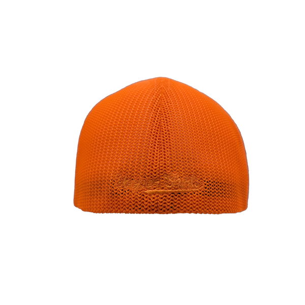 Hat - "U.P. Silhouette (Corner)" Charcoal/Neon Orange FlexFit Trucker Cap