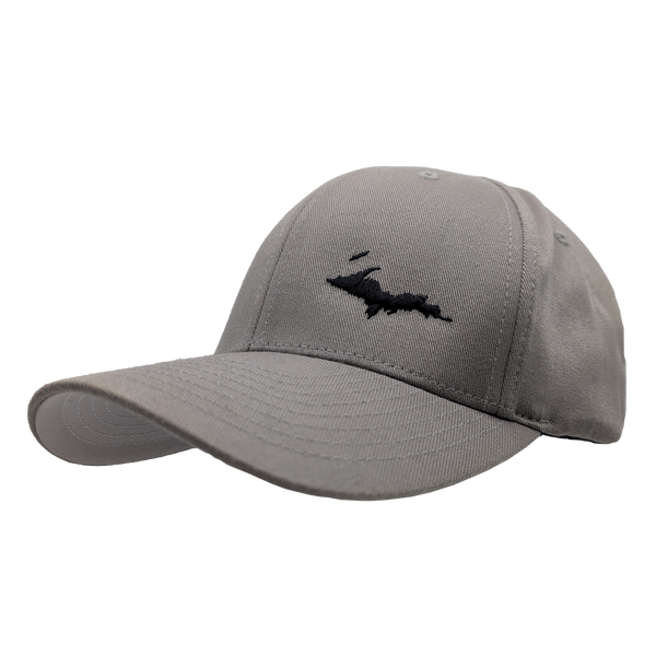Hat - "U.P. Silhouette (Corner)" Grey FlexFit Structured Cap