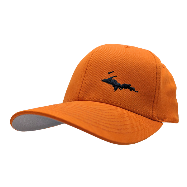 Hat - "U.P. Silhouette (Corner)" Orange FlexFit Structured Cap