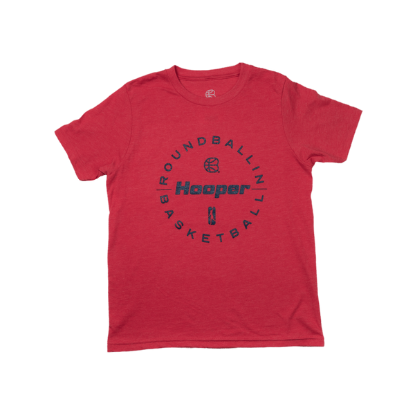 YOUTH - "Hooper" Heather Red T-Shirt