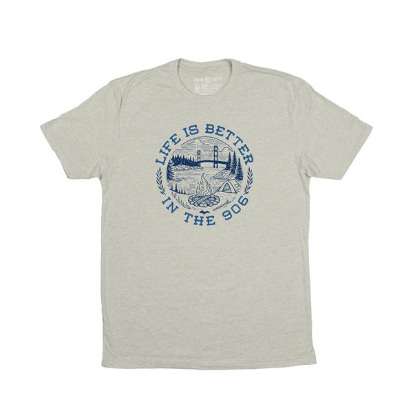 "Life is Better (906)" Heather Silk T-Shirt