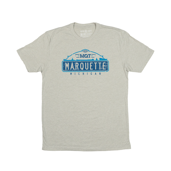 "MARQUETTE" Heather Silk T-Shirt