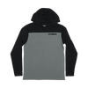 "nine0six" Black/Vintage Heather Halftime Long Sleeve Hoodie