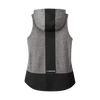 "Athletics Mark" Black/ Dark Grey Heather Women's Tri-Blend Wicking Draft Hoodie Tank