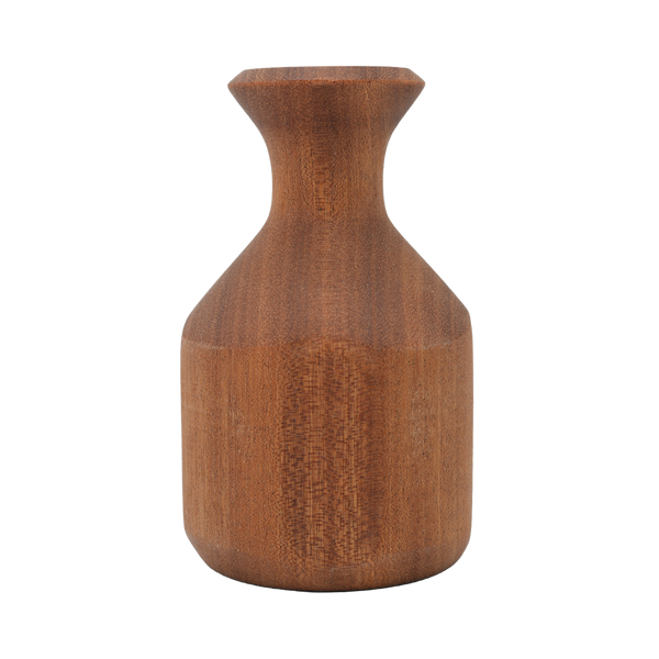 "Smooth Edge African Mahogany" Hand-Turned Flower Pot