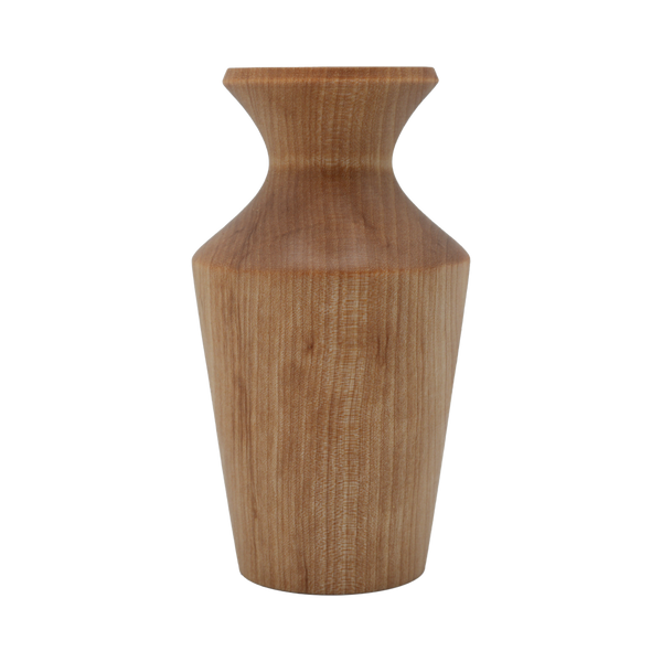 "Smooth Edge Flame Birch" Hand-Turned Flower Pot