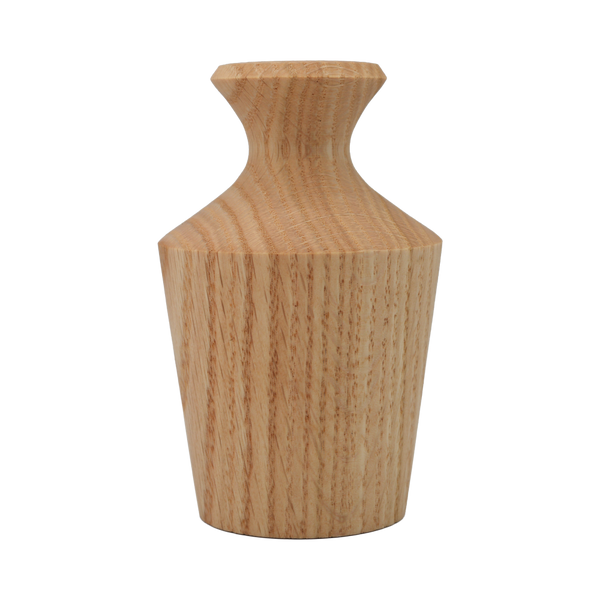 "Smooth Edge Red Oak" Hand-Turned Flower Pot