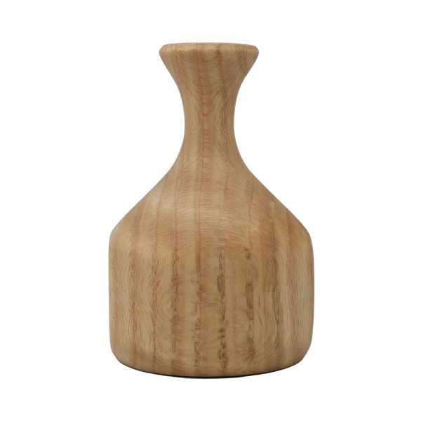 "Smooth Edge Red Oak" Hand-Turned Flower Pot