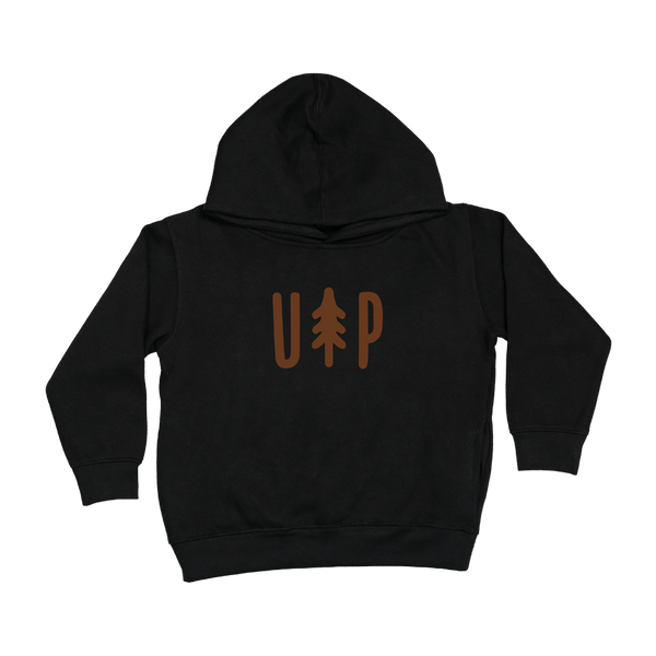 TODDLER - "UP Tree" Black Fleece Hoodie