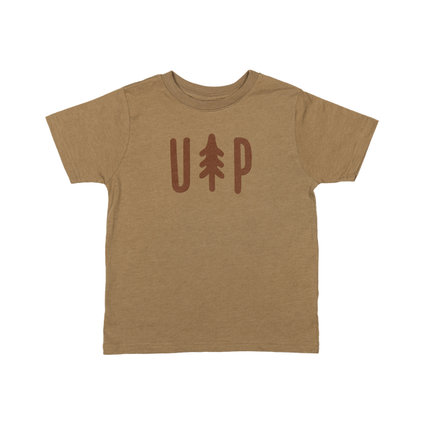 TODDLER - "UP Tree" Vintage Coyote Brown T-Shirt
