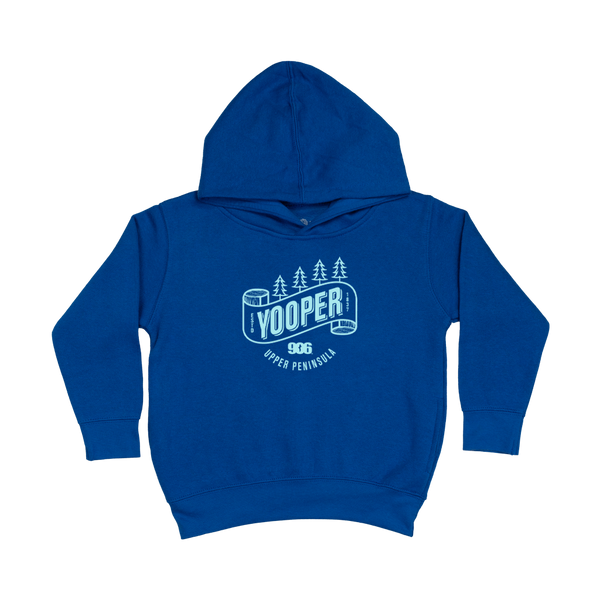 TODDLER - "Yooper Banner" Royal Fleece Hoodie
