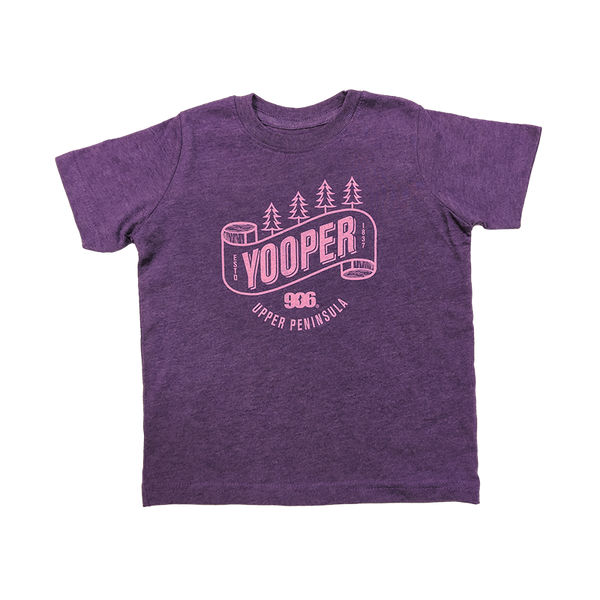TODDLER - "Yooper Banner" Vintage Purple T-Shirt