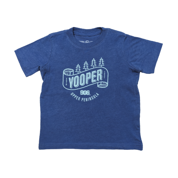 TODDLER - "Yooper Banner" Vintage Royal T-Shirt