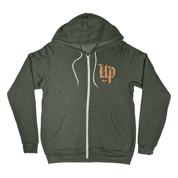 "U.P. (New English)" Heather Forest Zip-UP Hoodie