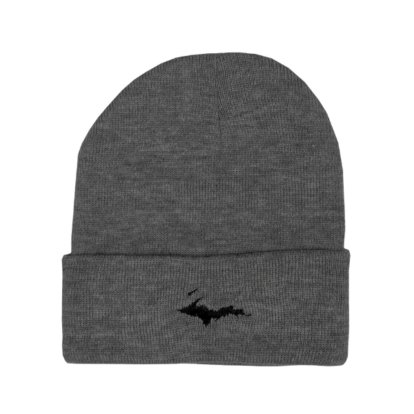 Beanie - "U.P. Silhouette" Dark Heather Grey 12" Beanie