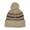 Beanie - "U.P. Silhouette" Sahara/True Navy/Duck Brown Alpine Pom Beanie