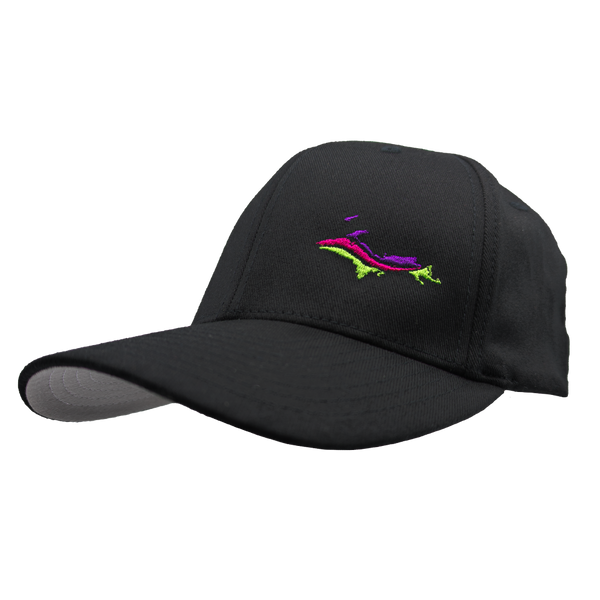 Hat - "U.P. Silhouette (Northern Lights)" Black FlexFit Structured Cap