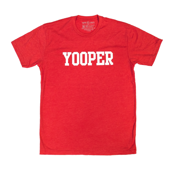 "YOOPER" Heather Red T-Shirt